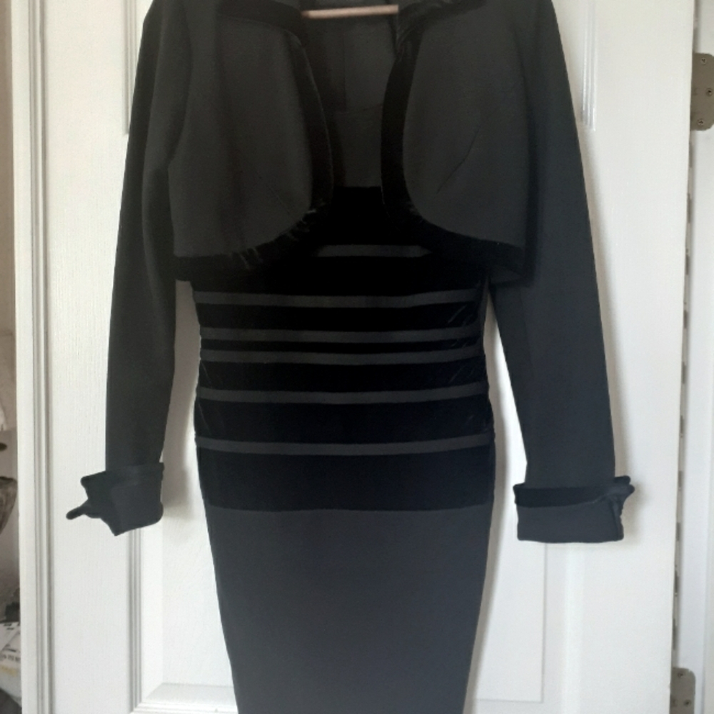 Black dress with jacket